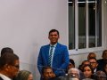 Pr. Edmagno Nunes ministra na Santa Ceia de outubro na igreja sede
