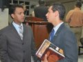 Após palestra, Josué Brandão recebe homenagem do Pr. José Neco