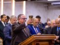 Pr. Laércio Rodrigues ministra na Santa Ceia de outubro na igreja sede