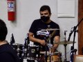 Pastor-presidente ministra sobre o candelabro símbolo da Aliança: o Menorá