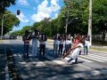 Jovens do Canaã evangelizam na Avenida Durval de Góes Monteiro