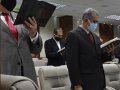 Pastor-presidente Rev. José Orisvaldo Nunes ministra sobre o banquete da salvação