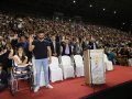 Milhares de evangélicos lotam o Ginásio do Sesi para assistir ao encerramento da Convenção Estadual