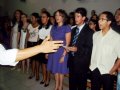 Jovens desfrutam da unção de Deus na igreja do Benedito Bentes 1