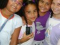 Estudantes participam da festa do pijama no Colégio da Assembleia de Deus