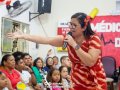 Salvação de almas marca a festividade do departamento infantil e do grupo de gestos na Sub da AD Piabas