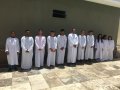Pr. José Alves Filho batiza 14 novos membros da AD Palestina