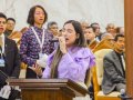 Pr. Alberto Olímpio ministra no culto de doutrina na igreja sede