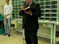 Rev. José Orisvaldo Nunes ministra na confraternização dos Correios