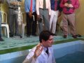 Ev. Marcondes Arruda batiza 19 novos membros da AD em Santa Brígida