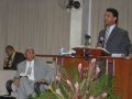 Após palestra, Josué Brandão recebe homenagem do Pr. José Neco
