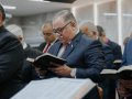 Pr. Roberto dos Santos ministra na Santa Ceia de agosto na igreja sede