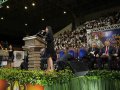 Milhares de evangélicos lotam o Ginásio do Sesi para assistir ao encerramento da Convenção Estadual