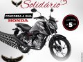 Projeto Águia promove sorteio solidário de uma motocicleta Honda zero quilômetro