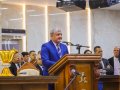 Pr. Alberto Olímpio ministra no culto de doutrina na igreja sede