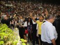 Milhares de evangélicos lotam o Ginásio do Sesi para assistir ao encerramento da Convenção Estadual