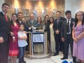 Rev. José Orisvaldo Nunes de Lima inaugura a nova igreja sede de Minador do Negrão