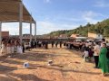 Pastor-presidente participa do lançamento da pedra fundamental do novo templo sede em Barra de São Miguel