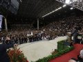 Milhares de evangélicos lotam o Ginásio do Sesi para assistir ao encerramento da Convenção Estadual