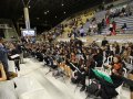 Milhares de evangélicos lotam o Ginásio do Sesi para assistir ao encerramento da Convenção Estadual