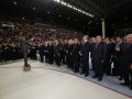 Milhares de evangélicos lotam o Ginásio do Sesi para assistir ao encerramento da Convenção Estadual