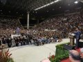 Milhares de evangélicos lotam o Ginásio do Sesi para assistir ao encerramento da Convenção Estadual
