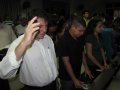 Sanfoneiro de Jesus toca o seu acordeão na igreja-sede