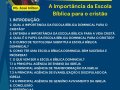 AD Joaquim Gomes promoverá I Simpósio da Escola Bíblica Dominical