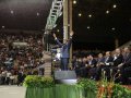 Milhares de evangélicos lotam o Ginásio do Sesi para assistir ao encerramento da Convenção Estadual