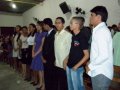 Jovens desfrutam da unção de Deus na igreja do Benedito Bentes 1
