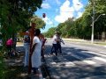 Jovens do Canaã evangelizam na Avenida Durval de Góes Monteiro