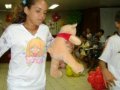 Estudantes participam da festa do pijama no Colégio da Assembleia de Deus