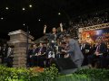 Milhares de evangélicos lotam o Ginásio do Sesi para assistir ao encerramento da Convenção Estadual