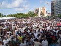 Milhares de pessoas lotam a Praça de Multieventos para batismo do centenário