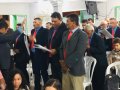 Ev. Marcondes Arruda batiza 19 novos membros da AD em Santa Brígida