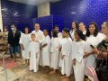 Pr. Donizete Inácio batiza 20 novos membros da AD Palmeira dos Índios