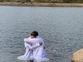 Missionário Robson Souza celebra o primeiro batismo em Portugal