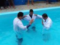 Pr. Josias Emídio batiza 56 novos membros da AD Atalaia