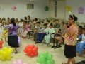 Estudantes participam da festa do pijama no Colégio da Assembleia de Deus