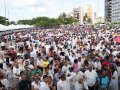 Milhares de pessoas lotam a Praça de Multieventos para batismo do centenário